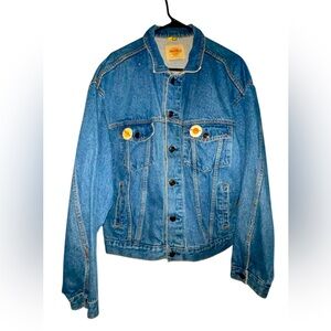 Vintage Orlando Hard Rock Cafe Jean Jacket with two pins